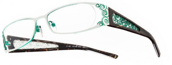 Boz by J.F. Rey OSANE Eyeglasses, White - Green - Ecaille (1040)