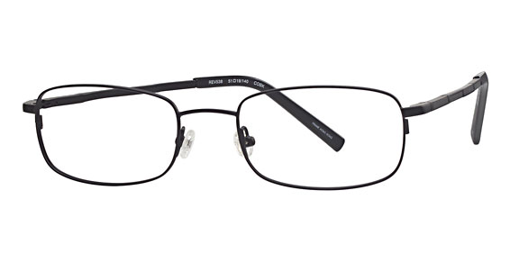 Revolution REV563 Eyeglasses, MBLK Matte Black (Grey clip-on)