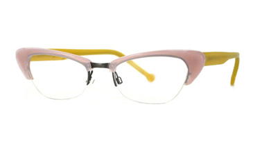 LA Eyeworks Douglas Eyeglasses, 331495 Pink Dust W/butter