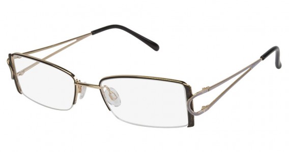 Tura 324 Eyeglasses, BLACK/GOLD (BLK)