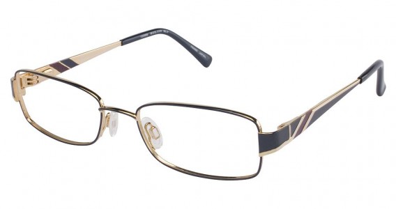 Tura 538 Eyeglasses, BLUE/GOLD (BLU)
