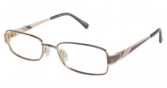 Tura 538 Eyeglasses, BROWN/GOLD (BRN)