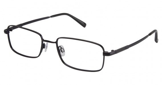 TuraFlex M882 Eyeglasses, SEMI MATTE NAVY BLUE W/BLACK (NAV)