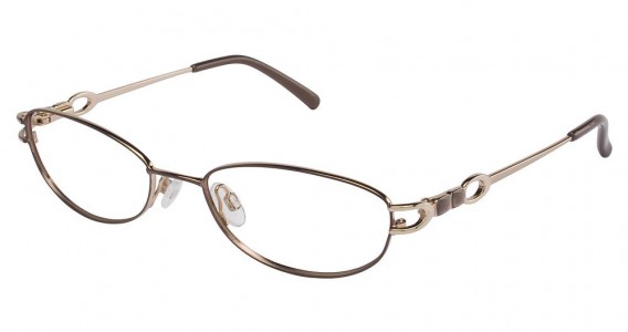 Tura 599 Eyeglasses, BROWN/GOLD (BRN)