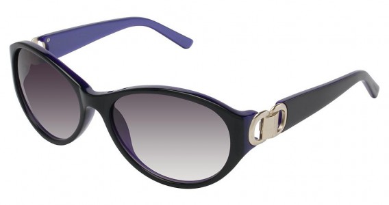 Ted Baker B489 Ford Sunglasses, BLACK AND PURPLE (BLK)