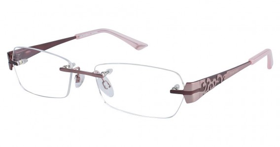Brendel 902071 Eyeglasses, PINK/BROWN-RED (55)