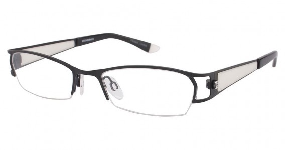 Humphrey's 582107 Eyeglasses, MATTE BLACK/WHITE (10)