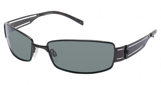 Humphrey's 586026 Sunglasses, SHINY BLACK POLARIZED (10)