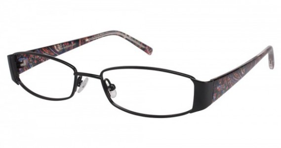 Ted Baker B177 Eyeglasses, BLACK PAISLEY (EBO)