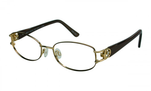 Tura 637 Eyeglasses, Brown/Gold (BRN)
