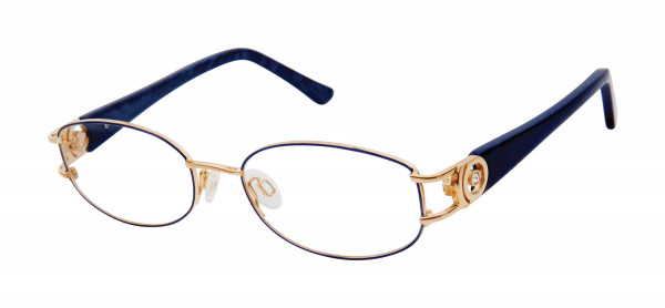 Tura 637 Eyeglasses, Saphire Blue/Gold (SAP)