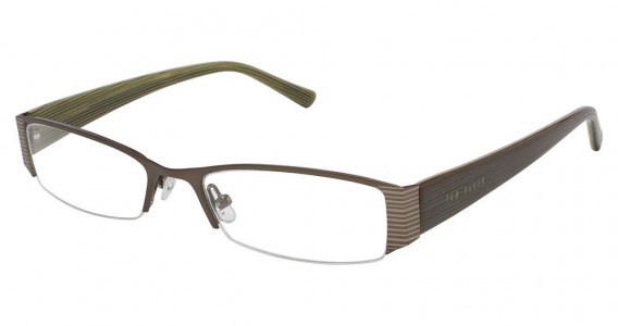 Ted Baker B200 Eyeglasses, BROWN STRIPED OLIVE (BRN)
