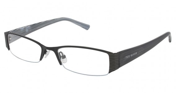 Ted Baker B200 Eyeglasses, EBONY STRIPED WHITE (EBO)
