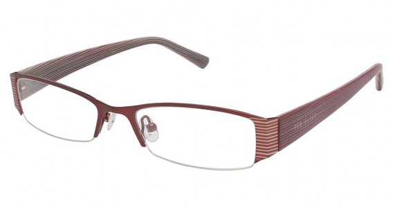 Ted Baker B200 Eyeglasses, WINE STRIPPED FROST (WIN)