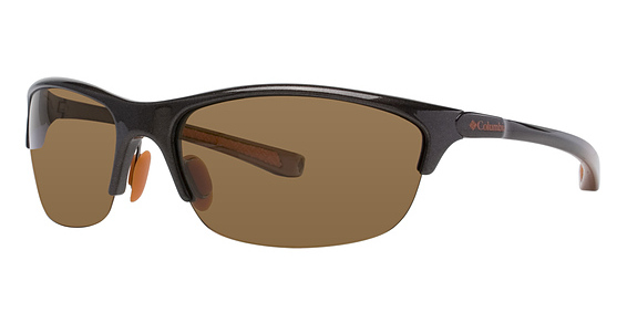 Columbia Crest Sunglasses, C05 Metallic Brown fade to Campfire (Brown)
