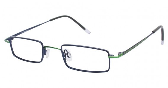 O!O 830015 Eyeglasses, NAVY/GREEN (71)