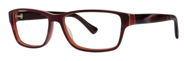 Vera Wang V069 Eyeglasses, Burgundy Horn