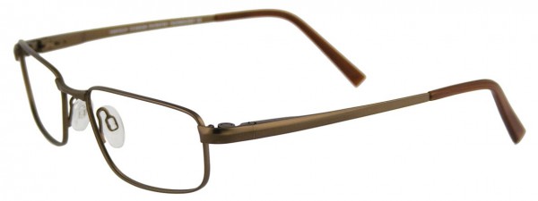 EasyClip EC183 Eyeglasses, 015 MATT ANTIQUE GOLD