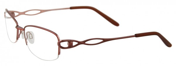 EasyClip EC180 Eyeglasses, SATIN PINKISH RED