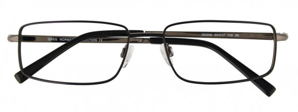 Greg Norman GN209 Eyeglasses, 090 - Shiny Steel Black