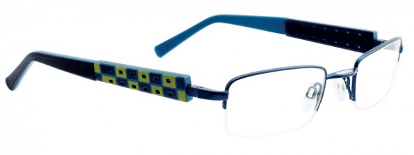 EasyClip Q4079 Eyeglasses, DARK STEEL BLUE AND NAVY // GREE