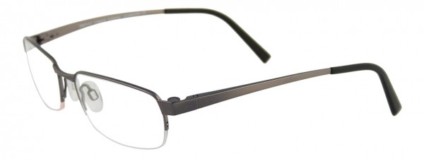 EasyClip EC182 Eyeglasses, MATT SILVER