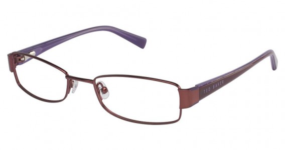 Ted Baker B186 Eyeglasses, BURGUNDY W/ PURPLE (BUR)