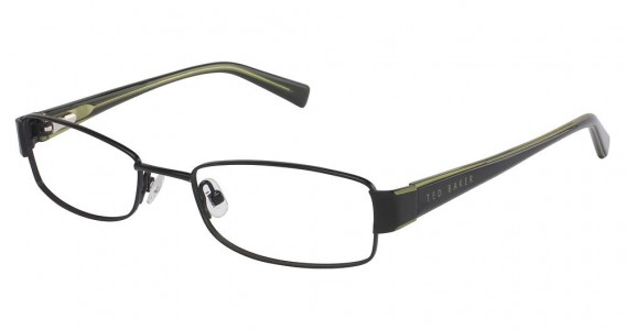 Ted Baker B186 Eyeglasses, BLACK W/LIME GREEN (EBO)