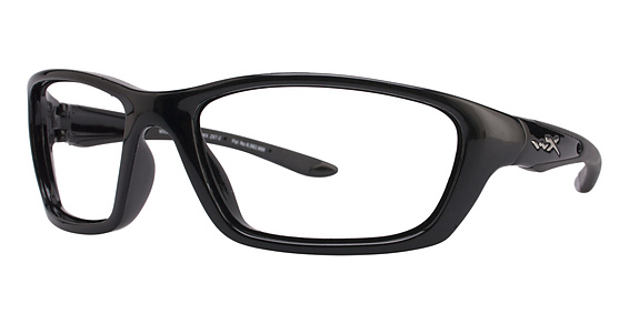 Wiley X BRICK Sunglasses, BLK GLOSS BLACK (Polarized Smoke Grey)