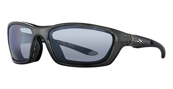 Wiley X BRICK Sunglasses, Crystal Metallic (Grey Silver Flash)