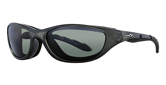 Wiley X AIRRAGE Sunglasses, Crystal Metallic (Polarized Grey Silver Flash)
