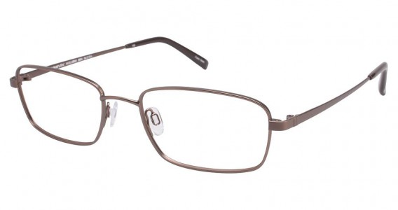 TuraFlex M885 Eyeglasses, SEMI MATTE BROWN W/SANDED ENDPIECE (BRN)