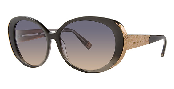 Oscar de la Renta ODLRS 201 Sunglasses, 001 Noir (Grey-Copper Gradient)