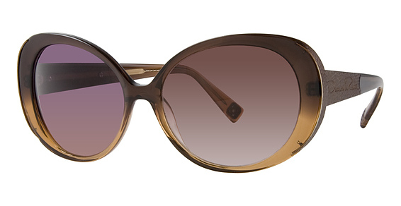 Oscar de la Renta ODLRS 201 Sunglasses, 210 Java (Cool Brown Gradient)