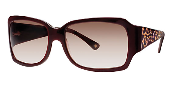 Oscar de la Renta ODLRS 157 Sunglasses, 615 Red (Brown Gradient)