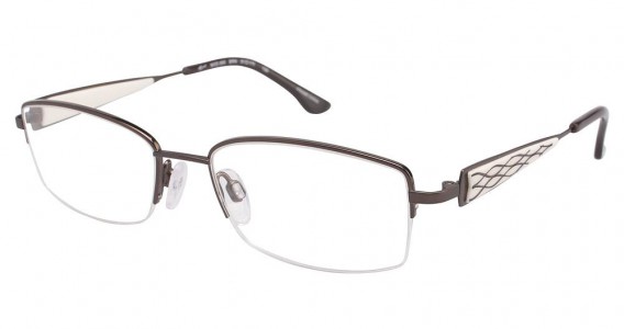 Tura 665 Eyeglasses, BROWN/IVORY (BRN)