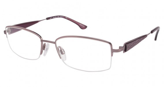 Tura 665 Eyeglasses, EGGPLANT/PINK (EGP)