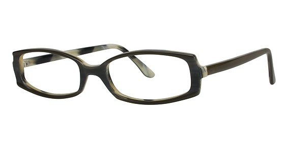 BCBGMAXAZRIA Domenica Eyeglasses, OLI Olive Grey Laminate