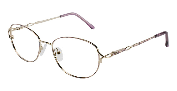 Port Royale Margie Eyeglasses, C-3 Yellow Gold/Violet