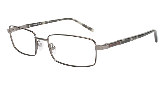 Durango Series Amond Eyeglasses, C-3 Satin Dark Gunmetal/Tortoise