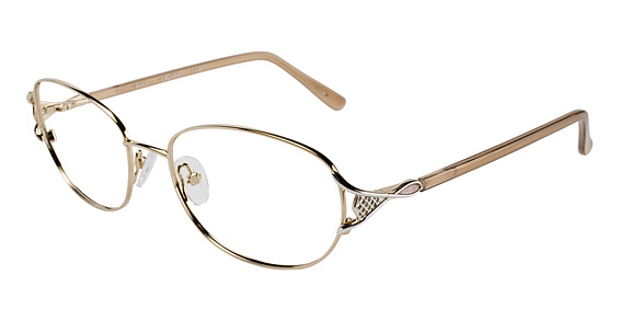 Port Royale Kiki Eyeglasses, C-1 Yellow Gold/Silver