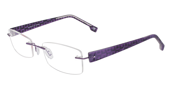 Silver Dollar cafe 3109 Eyeglasses, C-1 Purple Marble