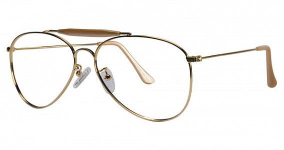 Shuron MacArthur II Eyeglasses, Gold (Clear)