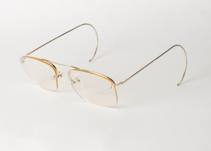 Shuron Icebreakers Eyeglasses, Gold w/ Regular Cable (873 Lens Pattern)