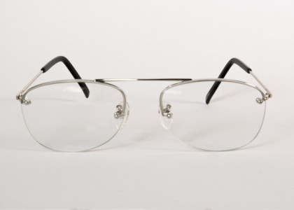 Shuron Icebreakers Eyeglasses, Gold w/ Silver Skull (874 Lens Pattern) Front
