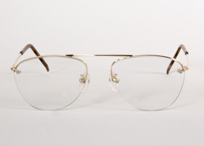 Shuron Icebreakers Eyeglasses, Gold w/ Regular Skull (884 Lens Pattern) Front