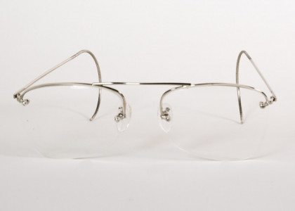 Shuron Icebreakers Eyeglasses, Silver w/ Regular Cable (895 Lens Pattern) Front