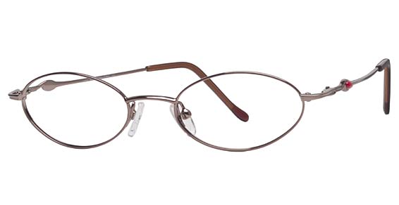 Hana Hana 601 Eyeglasses, Brown/Coral