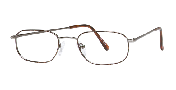 Alternatives L-009 Eyeglasses, Antique Pewter-Demi Amber