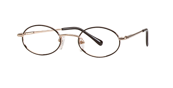 Alternatives L-001 Eyeglasses, Gold-Black